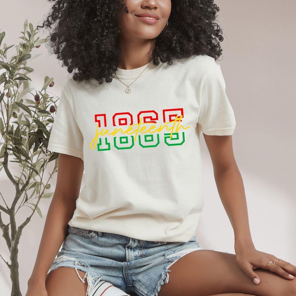 Comfort Colors Juneteenth Celebration Shirt Black History Black Power Free-ish June 19th 1865 Independence Freedom Emancipation Day Se8zb Design T-shirt